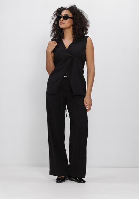 Zwarte OBJECT Broeken/jumpsuits OBJMABEL MW LO PANT E VIP 26 - large