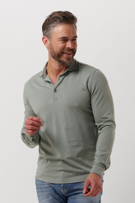PROFUOMO Polo POLO LONG SLEEVE LS en vert - large