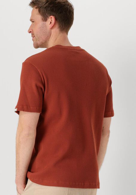 ANERKJENDT T-shirt AKKIKI S/S WAFFLE TEE en orange - large