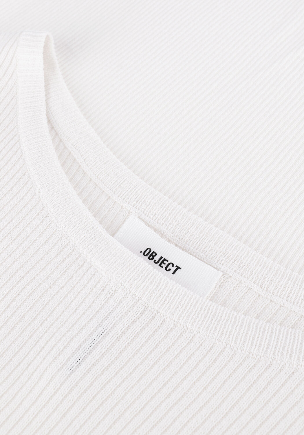Gebroken wit OBJECT Top OBJHARRIET L/S KNIT PULLOVER - large