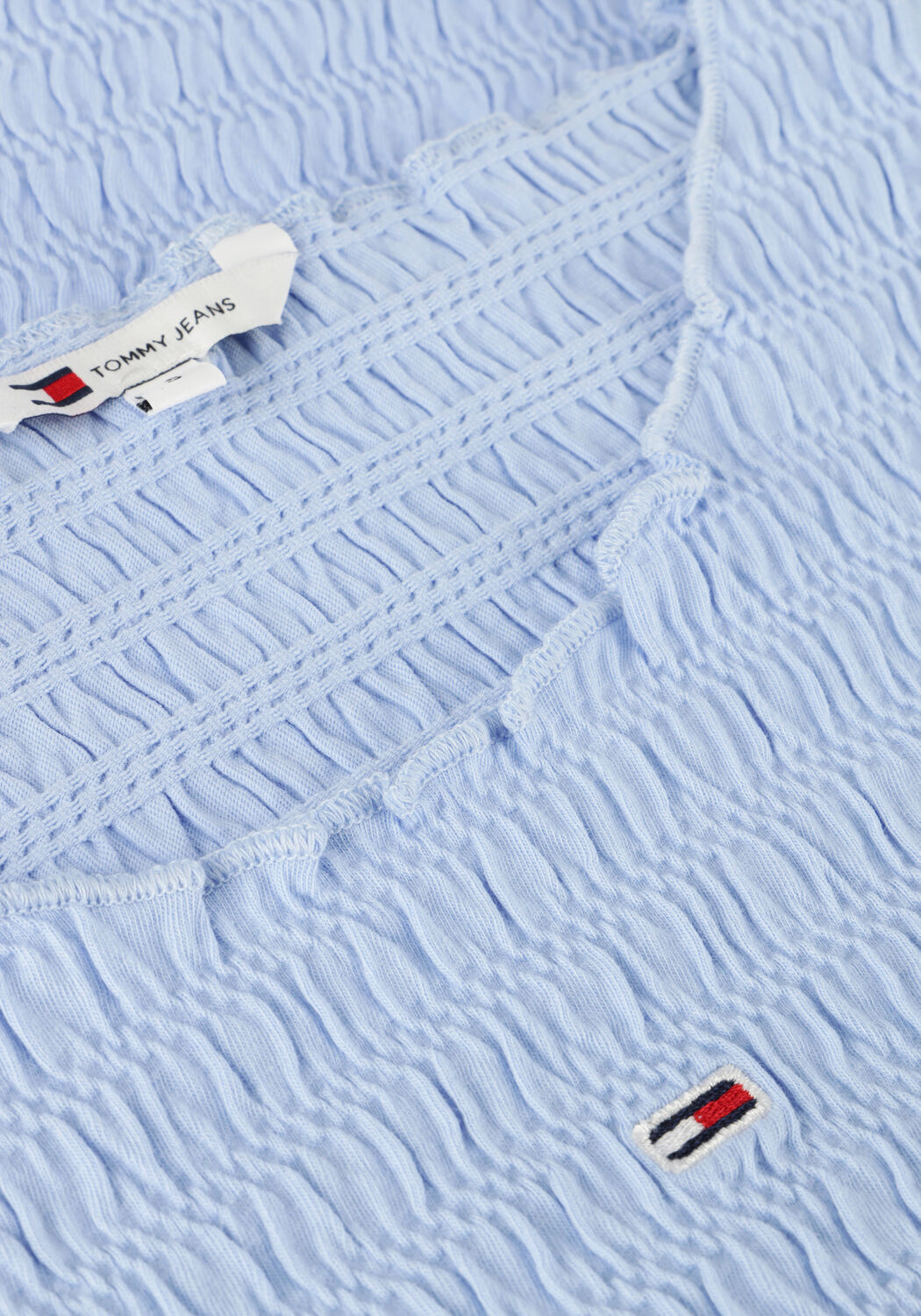 TOMMY JEANS Haut TJW SLIM SMOCK TEE en bleu - large