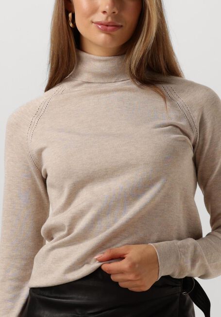 SUMMUM Col roulé TURTLE NECK SWEATER SOFT VISCOSE POLYAMIDE KNIT en beige - large
