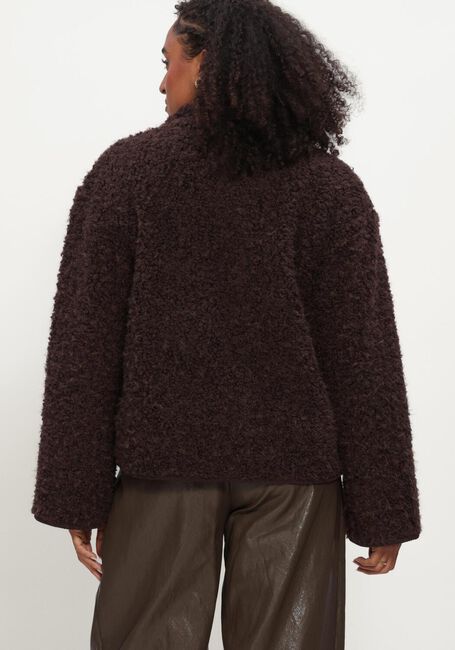 OBJECT Manteau Teddy OBJIDUNA SHORT JACKET en marron - large
