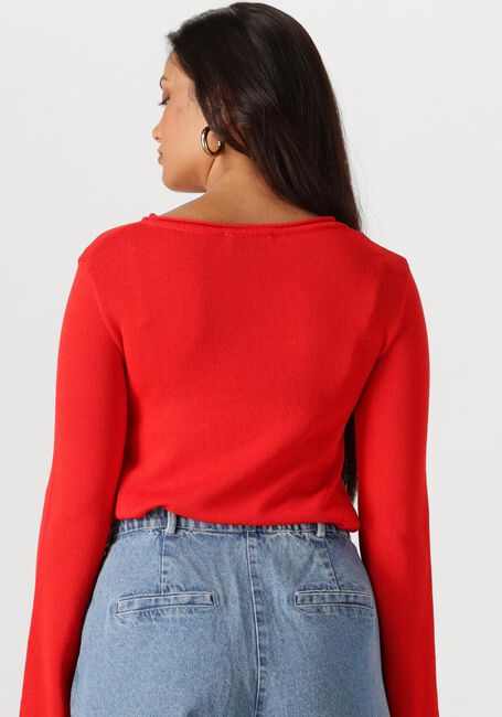 MODSTRÖM IVONNEMD FLARED O-NECK Hauts & T-shirts en rouge - large