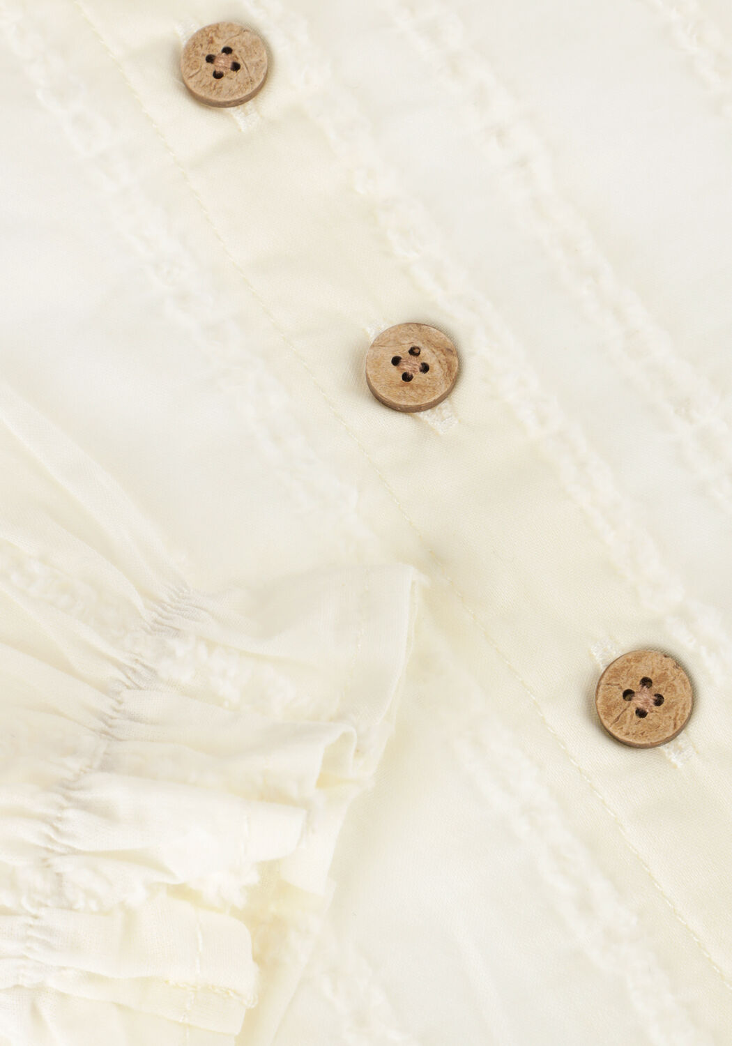 Ecru LIL' ATELIER  NBFKAIDA LS LOOSE SHIRT LIL - large