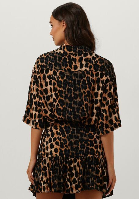 ALIX THE LABEL LADIES WOVEN ANIMAL BLOUSE Blouses en marron - large
