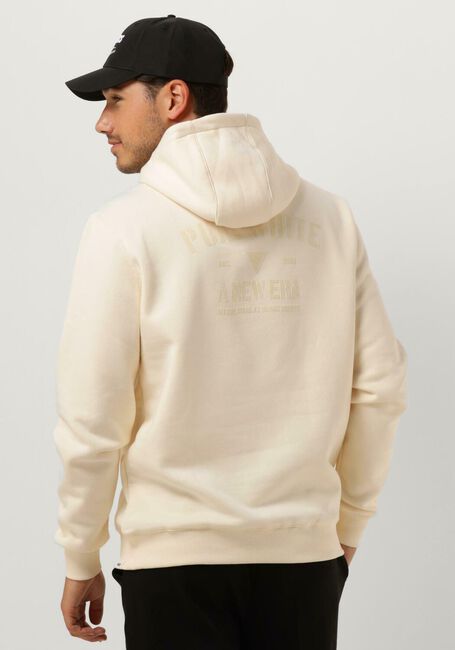 PUREWHITE Chandail HOODIE WITH FLOCK PRINT Écru - large