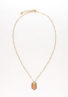 Gouden NOTRE-V Sieraad KETTING STEEN - medium