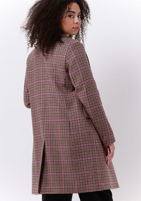 Bruine TOMMY HILFIGER Mantel WOOL BLEND CHECK CLASSIC COAT - large