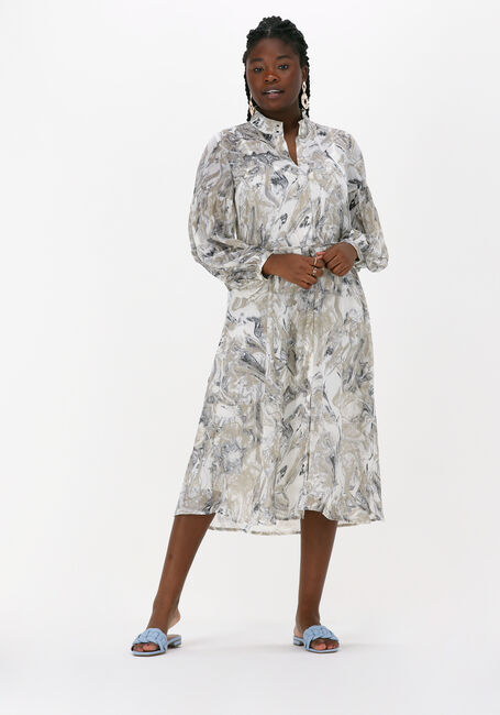 MSCH COPENHAGEN Robe midi KABRINA LS SHIRT DRESS AOP en vert - large