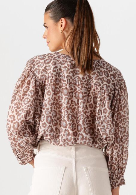 Bruine BY-BAR  LUCY CHETAAH BLOUSE - large