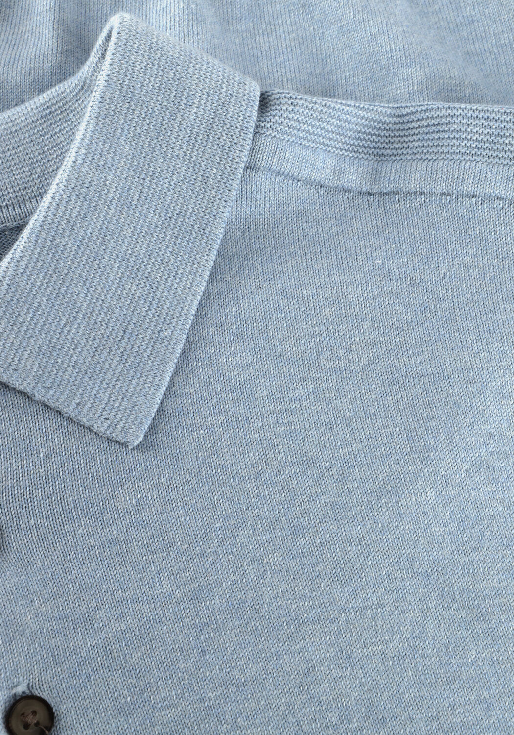 Blauwe SELECTED MEN Polo SLHBERG SS KNIT POLO NOOS - large