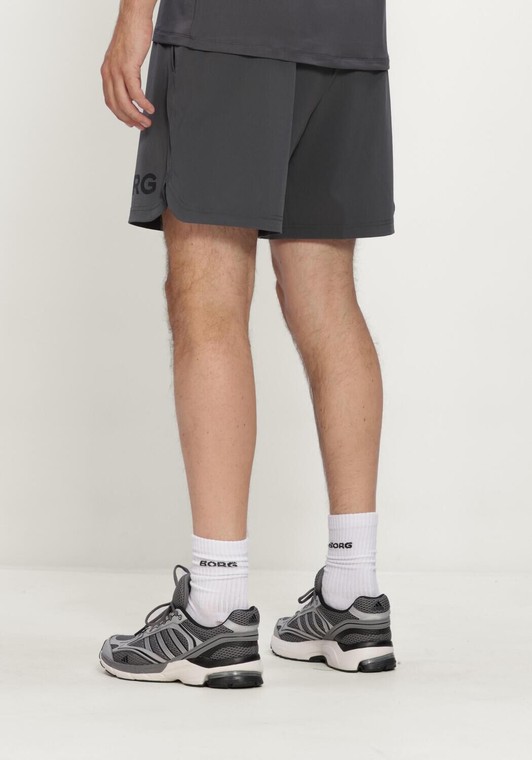 Donkergrijze BJORN BORG Korte broek BORG 6 SHORTS - large