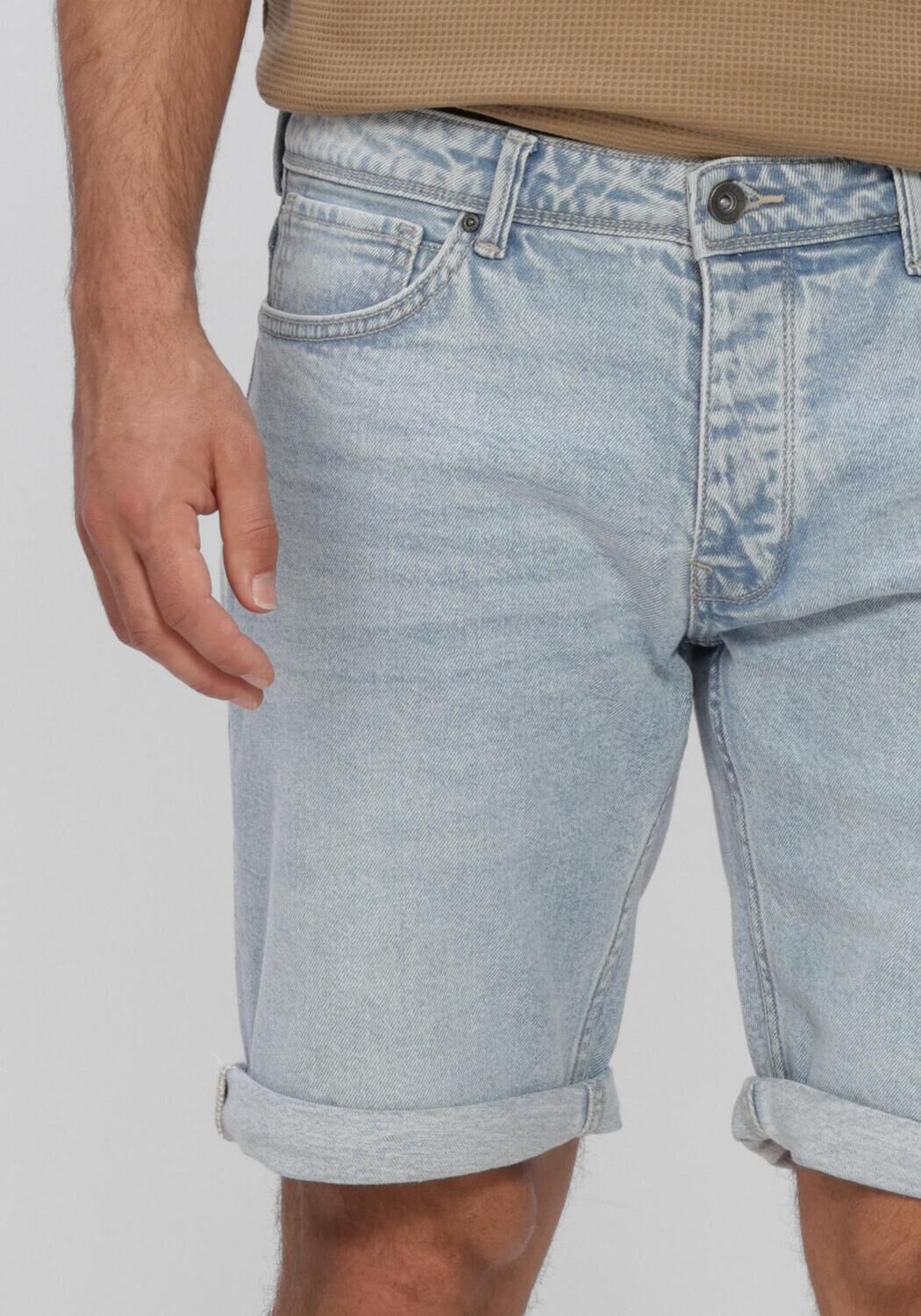 Lichtblauwe PURE PATH Jeans THE MILES SLIM FIT SHORT - large