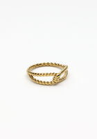 Gouden NOTRE-V Ring RING KNOOP - medium