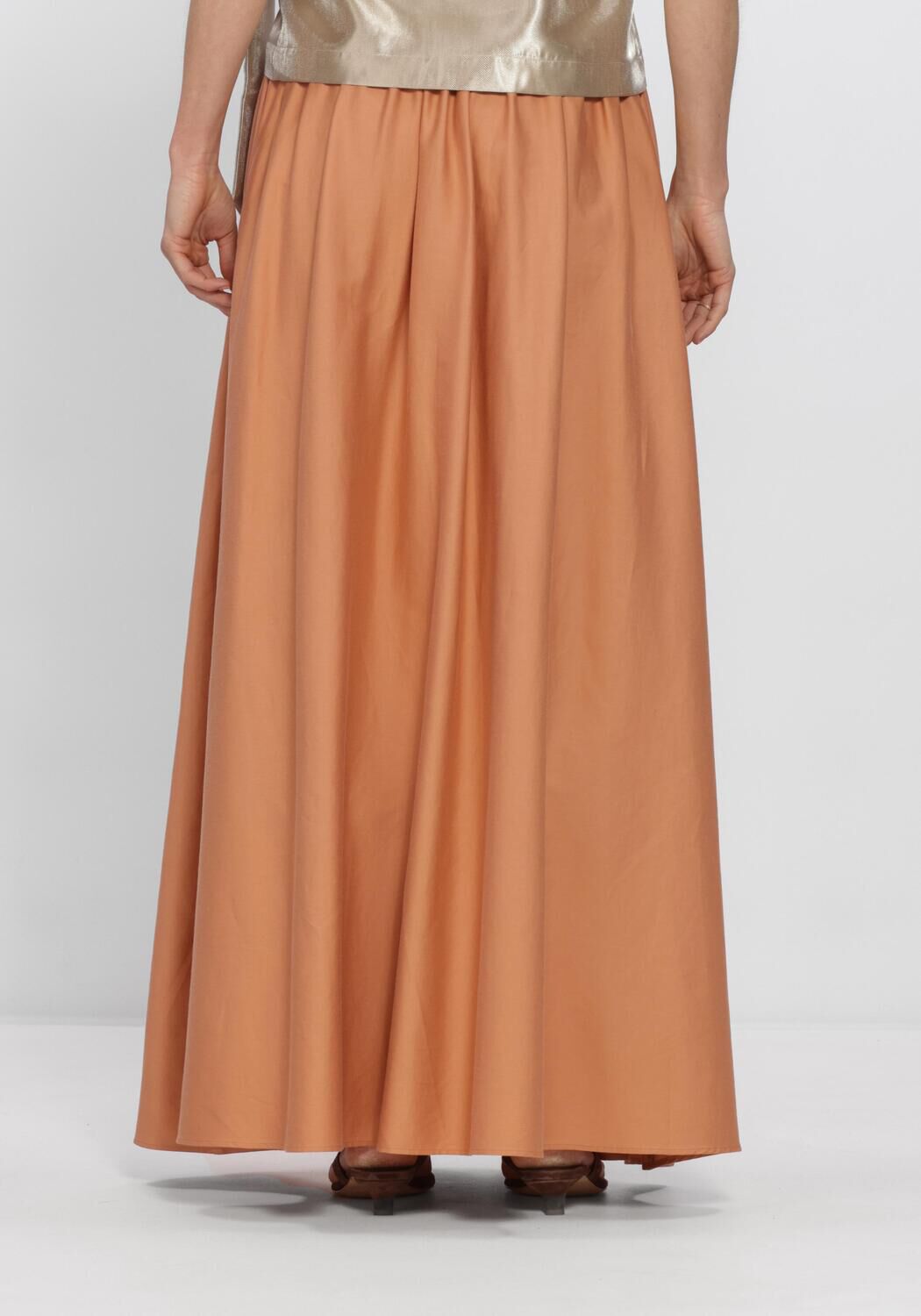 EST'SEVEN Jupe maxi AYLIN SKIRT en orange - large