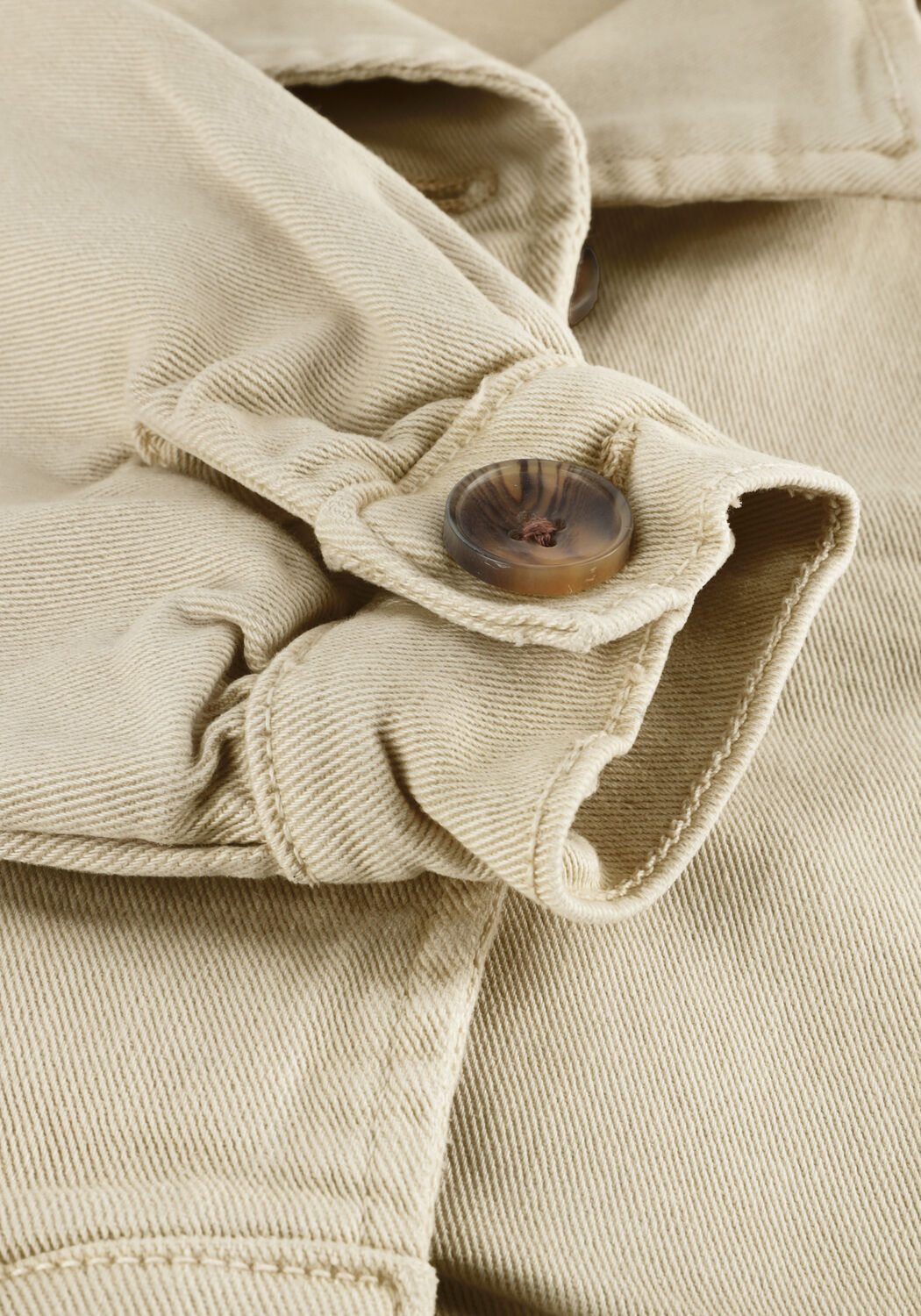 DAILY7 Jack TWILLY JACKET en beige - large