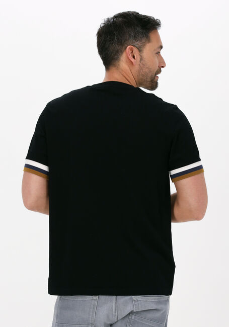 FRED PERRY T-shirt STRIPED CUFF PIQUE T-SHIRT en noir - large