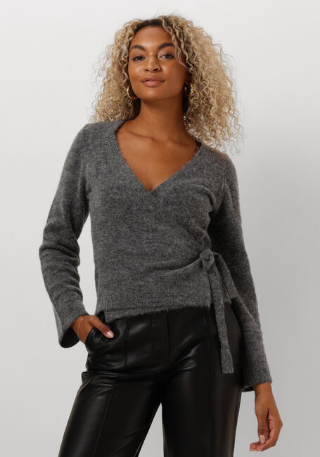 ENVII Gilet ENADA LS V-KNIT 7216 en gris - large