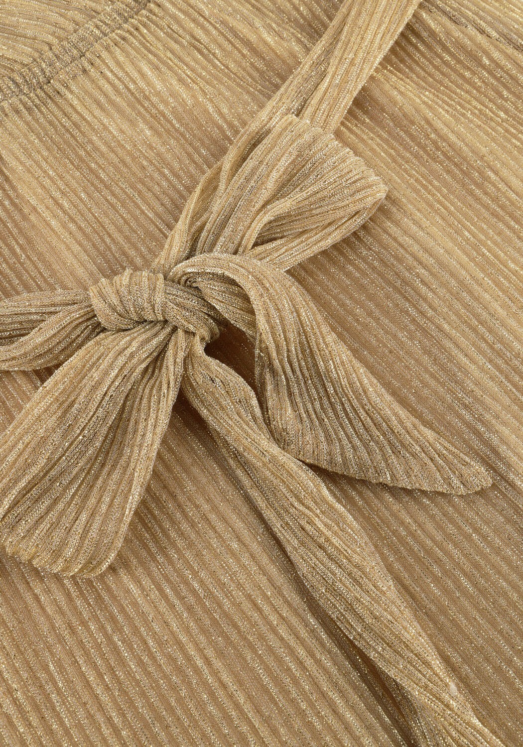 FREEBIRD Mini robe F-JER-PLISSE-LUREX-26-1 en or - large