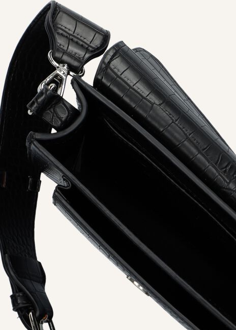 Zwarte HVISK Schoudertas CAYMAN POCKET CROCO Zwarte HVISK Schoudertas CAYMAN POCKET CROCO - large