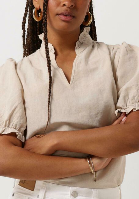 NEO NOIR Haut ODESA LINEN BLOUSE Sable - large