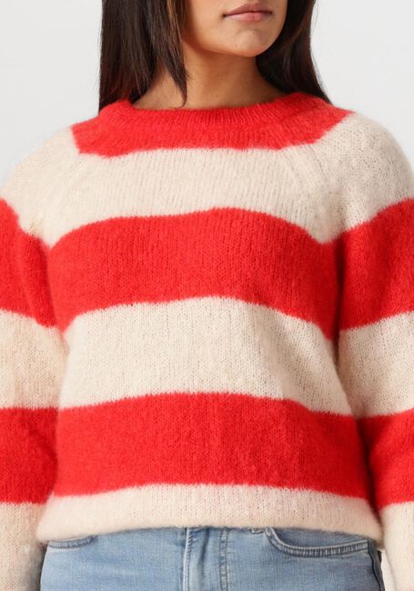 Rode BY-BAR Trui SIAN STRIPE PULLOVER - large