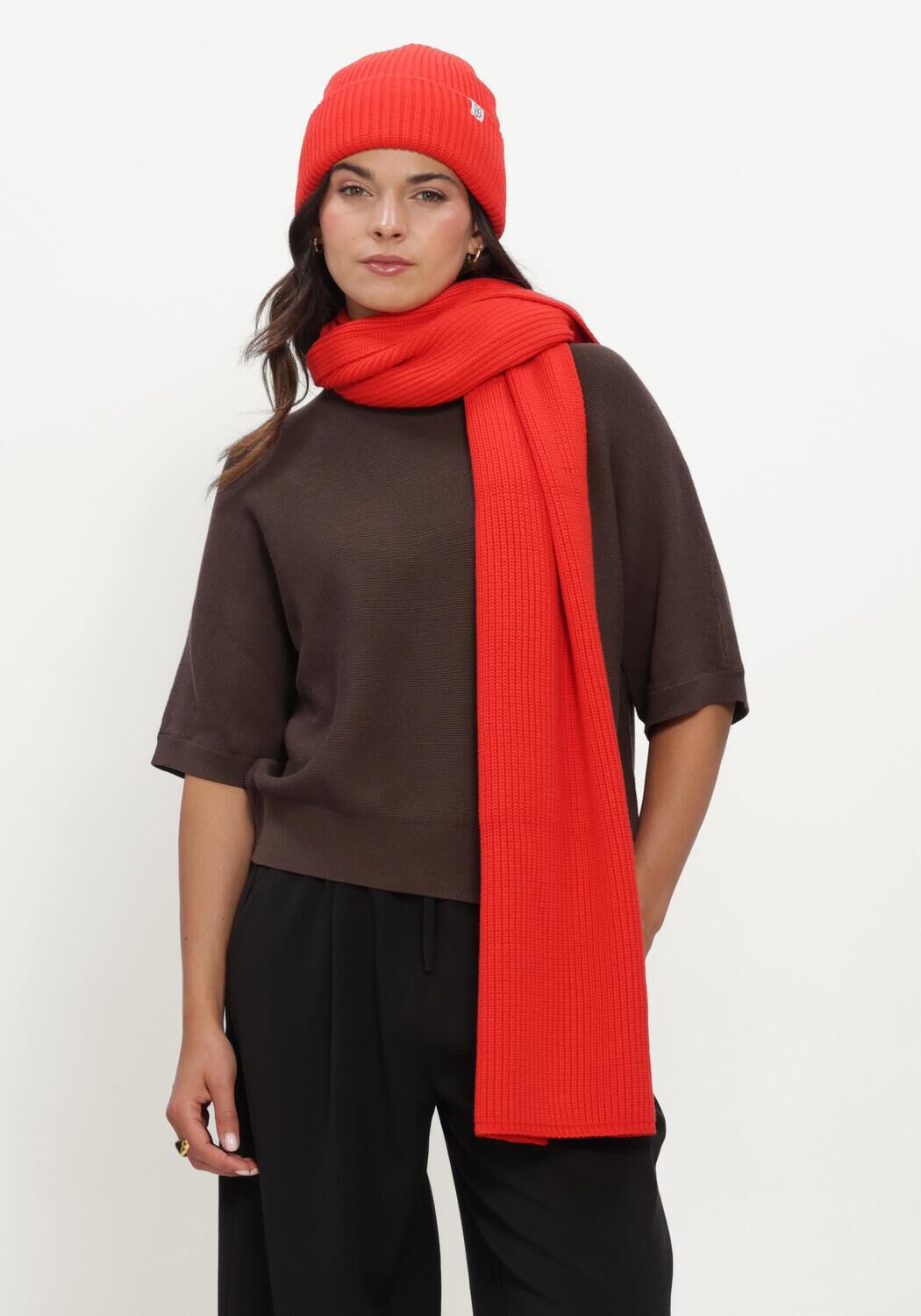 Bruine MSCH COPENHAGEN Trui MSCHTHAMIRA 2/4 PULLOVER - large