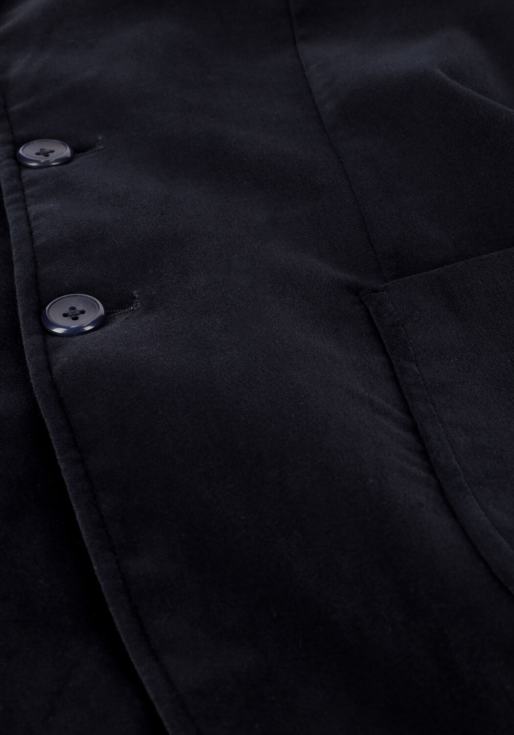 Donkerblauwe SELECTED MEN Colberts SLIM-PORTLAND VELVET BLZ - large