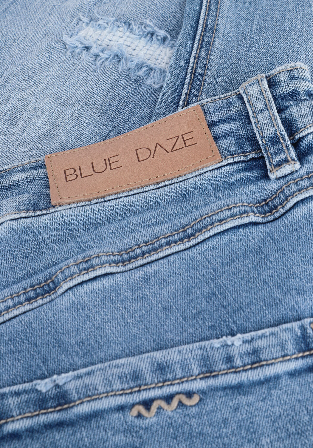 Blauwe SUMMUM Bootcut jeans BOOTCUT CROPPED JEANS TWILL ST - large