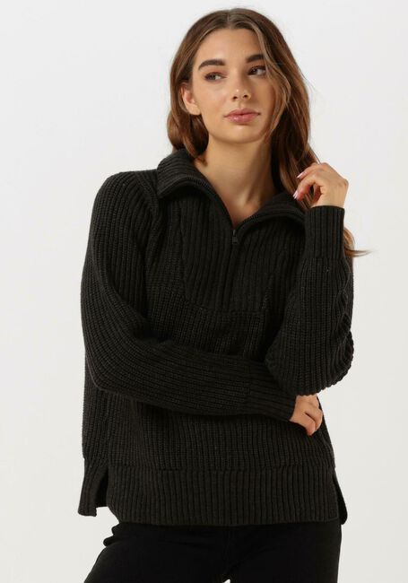 CC HEART Pull AVERY ZIP KNIT SWEATER en noir - large