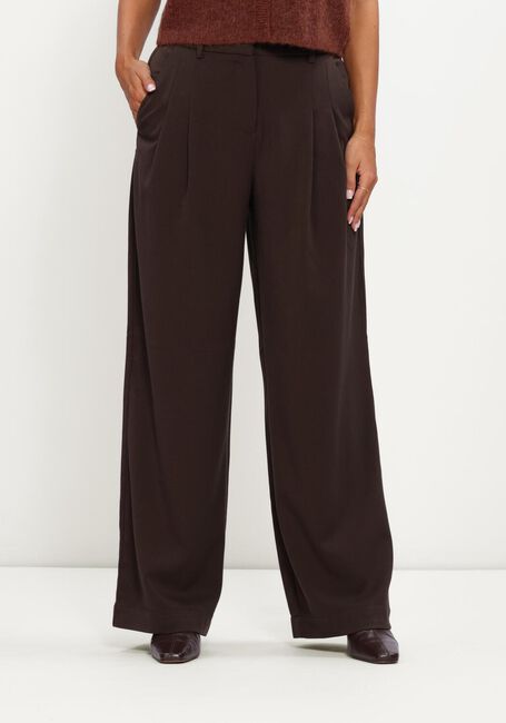 MSCH COPENHAGEN Pantalon large MSCHHENRIKA HW PANTS en marron - large