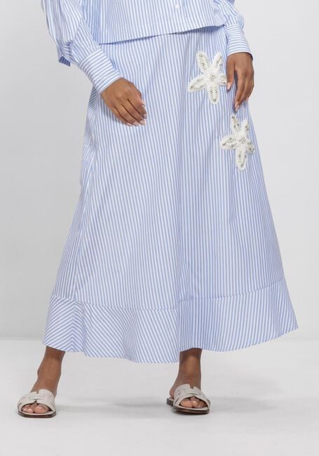 Lichtblauwe NOTRE-V Midirok NV-HILKA - large