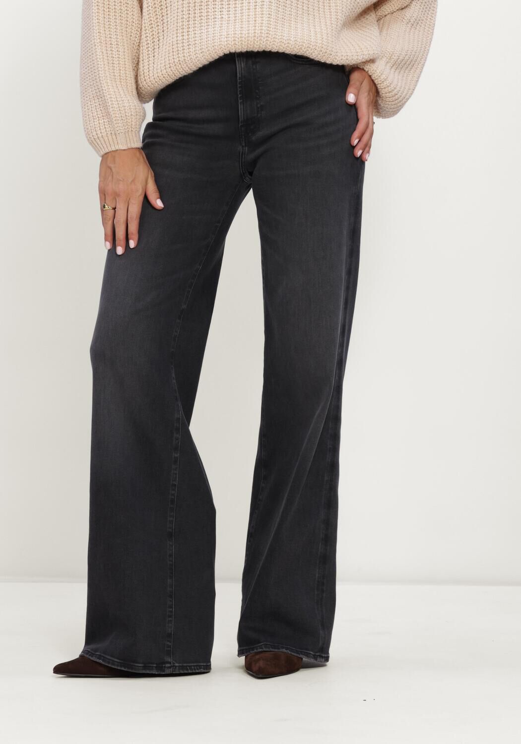 7 FOR ALL MANKIND Flared jeans LOTTA INKSTORM Bleu fonc&eacute; - large