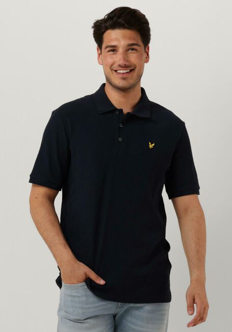 LYLE & SCOTT Polo MILANO TRIM POLO SHIRT Bleu foncé - large