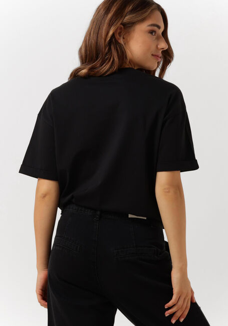 ALIX THE LABEL T-shirt LADIES KNITTED X T-SHIRT en noir - large