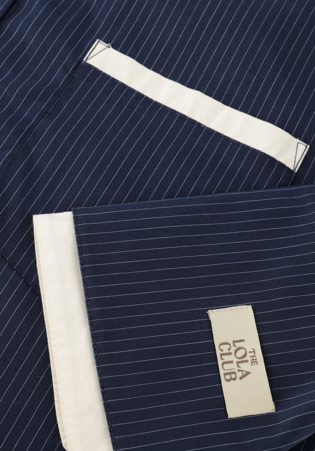 THE LOLA CLUB STEPH BLOUSE Blouses Bleu fonc&eacute; - large