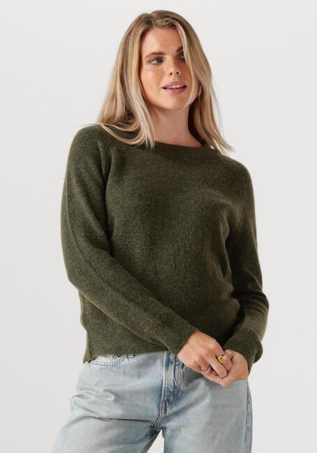 SELECTED FEMME Pull LULU LS KNIT O-NECK B en vert - large