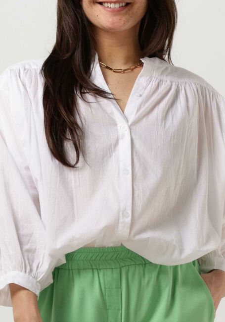 Witte SUMMUM  BLOUSE COTTON VOILE - large