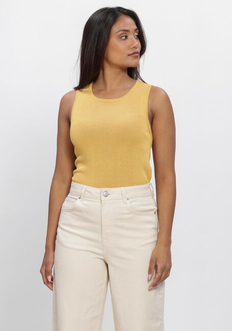 Beige SELECTED WOMEN Top SLFMOON SUS SL KNIT TOP - large