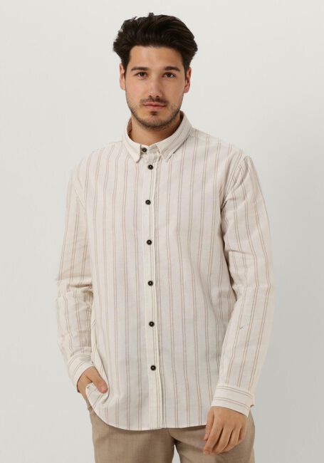ANERKJENDT Chemise décontracté AKLEIF L/S DOUBLE STRIPE Blanc - large
