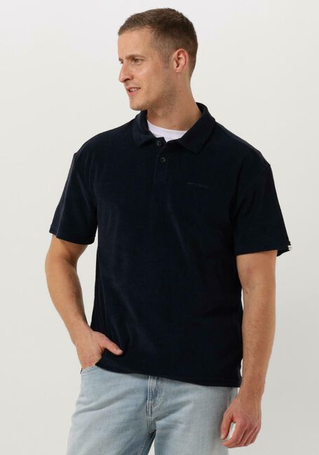 ANERKJENDT Polo AKKIKKI S/S FROTTE POLO TEE Bleu foncé - large