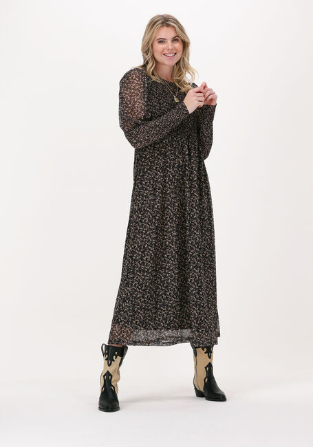 CO'COUTURE Robe maxi MESH FLOWER SMOCK DRESS en noir - large
