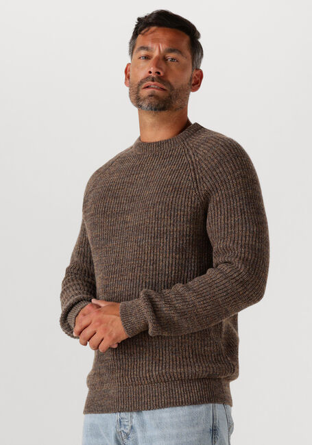 Bruine BARBOUR Trui HORSEFORD CREW NECK JUMPER - large
