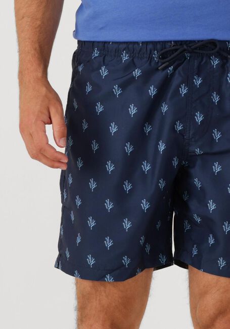 Donkerblauwe SHIWI Zwembroeken MEN MIKE SWIM SHORTS 7 INCH SKETCHED CORAL - large