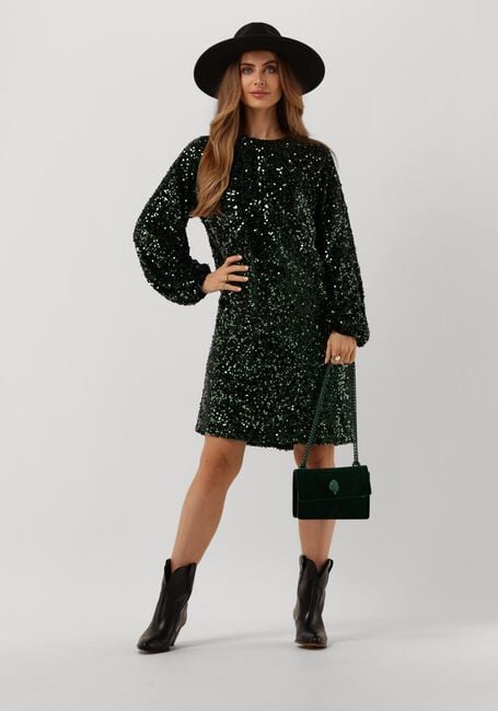 Groene NEO NOIR Mini jurk EZRA SEQUINS DRESS - large