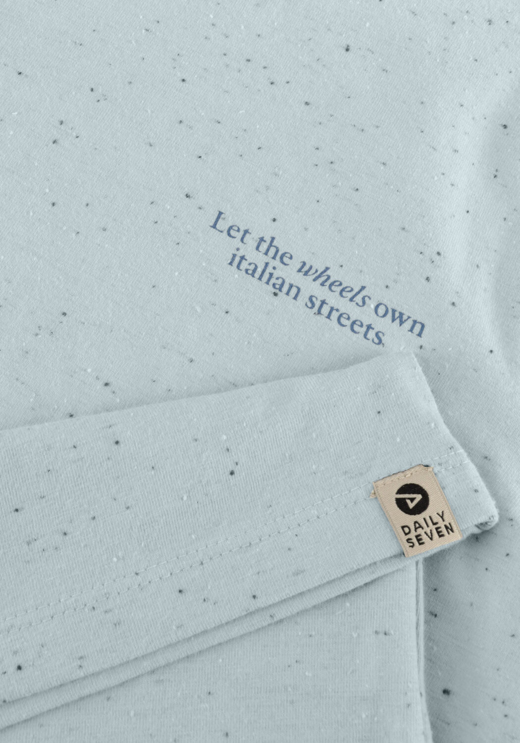 DAILY7 T-shirt T-SHIRT NAPPY BACKPRINT Bleu clair - large