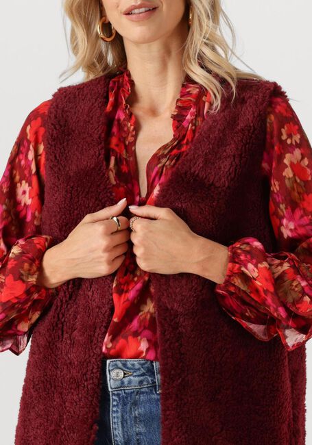 YDENCE Gilet GILET SASHA Bordeaux - large