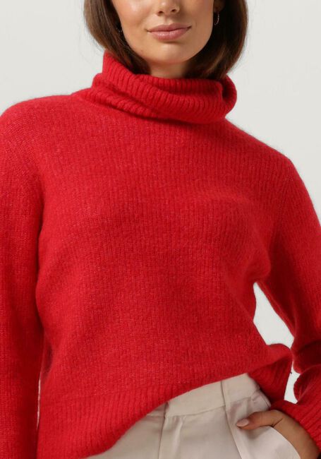 Rode SELECTED FEMME Coltrui SLFSIA RAS LS KNIT ROLLNECK - large