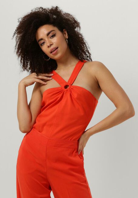 SUMMUM Haut SINGLET INTERLOCK en orange - large